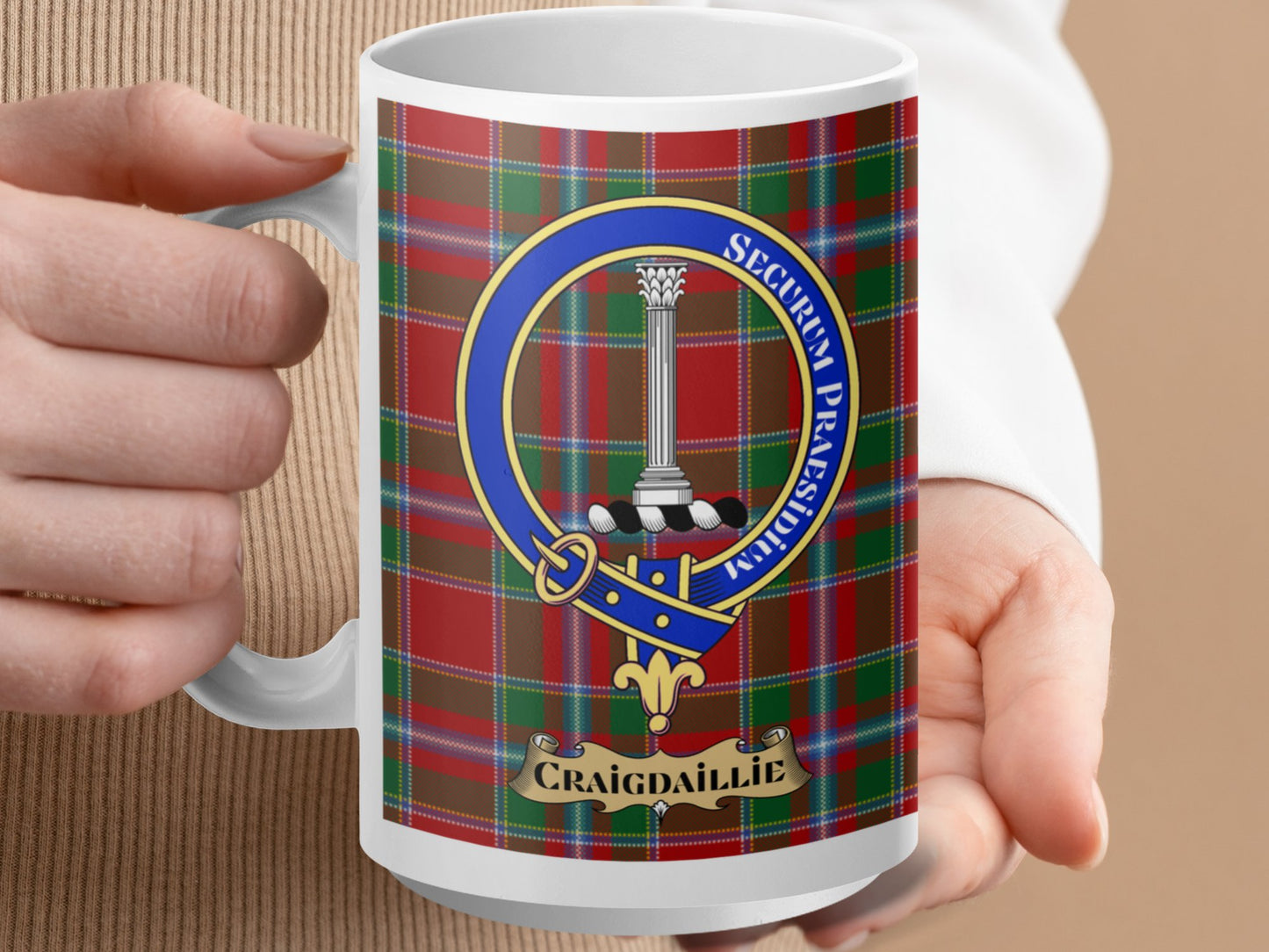 Craigdaillie Scottish Plaid Design Mug - Living Stone Gifts