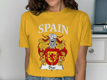 Spain Diaz Coat of Arms Graphic T-Shirt product type