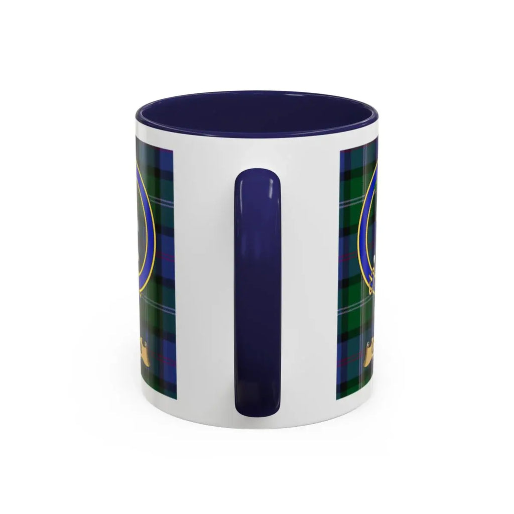 Comb clan crest mug shown in 11 oz and 15 oz sizes