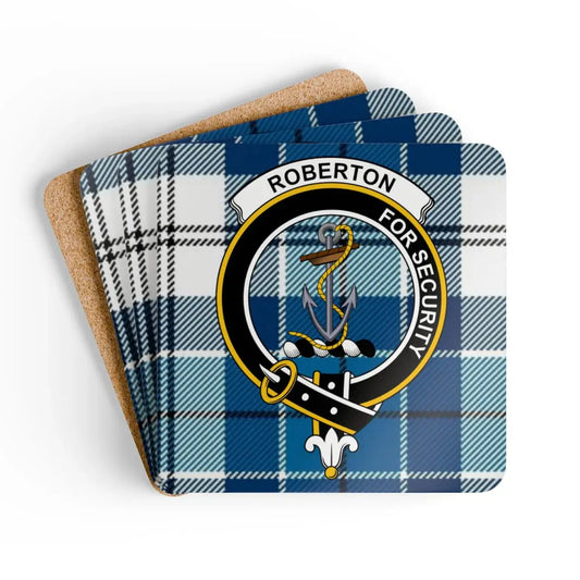 Roberton For Security Blue Tartan Coaster product