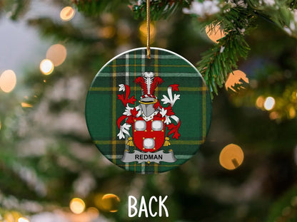 Redman Plaid Christmas Tree Ornament product type
