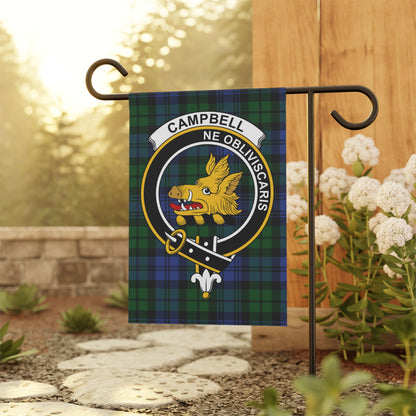 Clan Campbell Tartan Crest Garden Flag