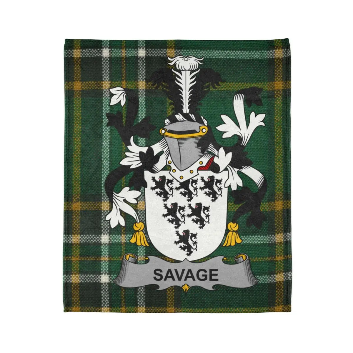 Savage Family Crest Tartan Blanket product type