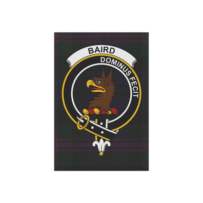 Baird Clan Scottish Tartan Crest Garden Flag