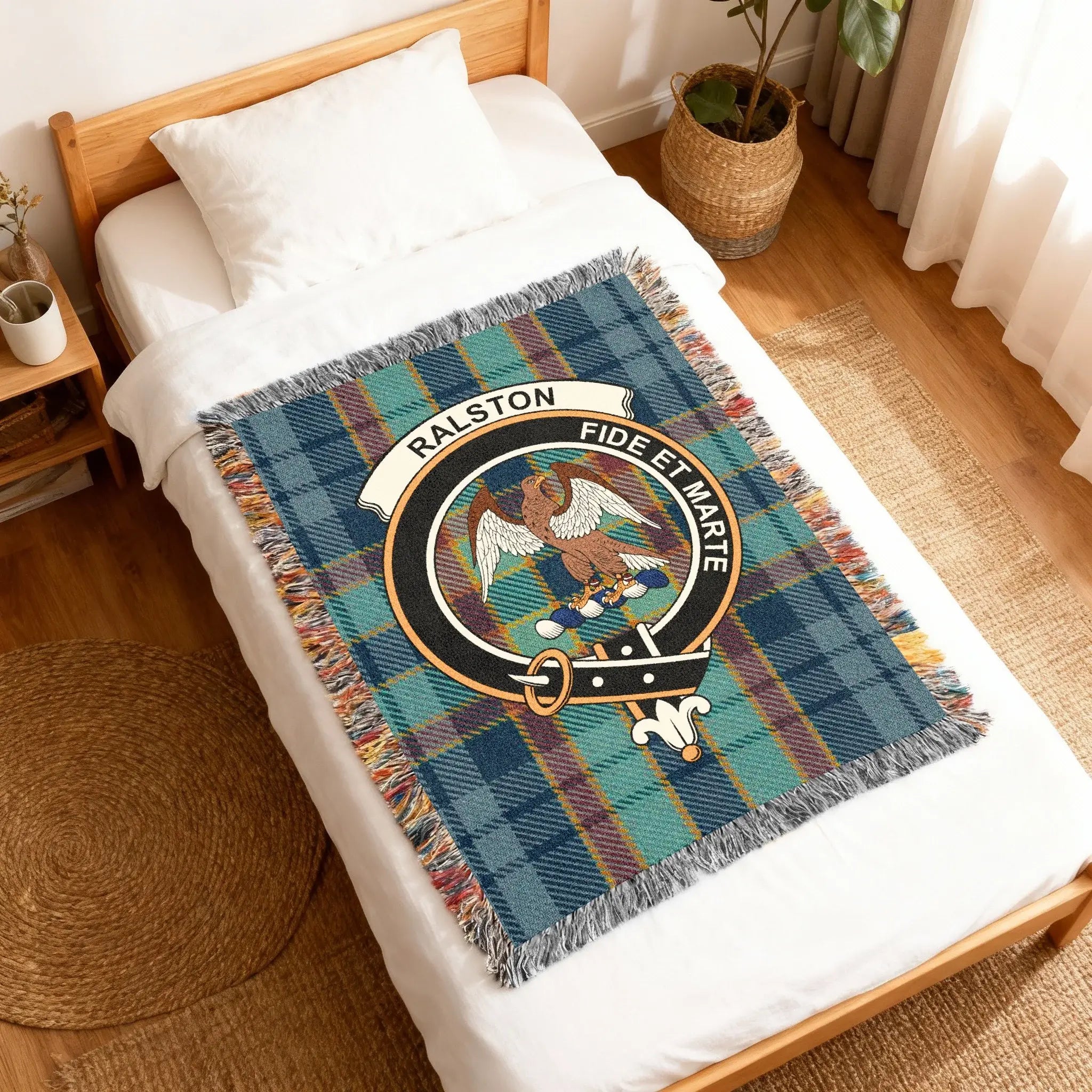 Ralston Fide Et Marte Tartan Blanket for Cozy Night