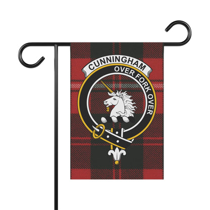 Cunningham Clan Scottish Tartan Crest Garden Flag