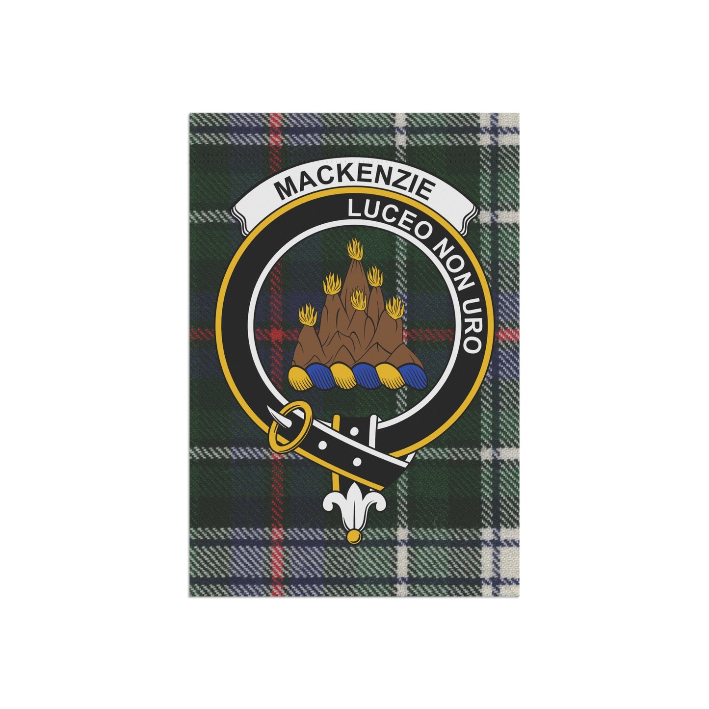 Mackenzie Clan Scottish Tartan Crest Garden Flag