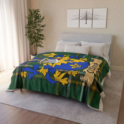 O'Shea Surname Irish Coat Of Arms Tartan Blanket