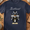 Roger Scottish family shield T-shirt in Navy