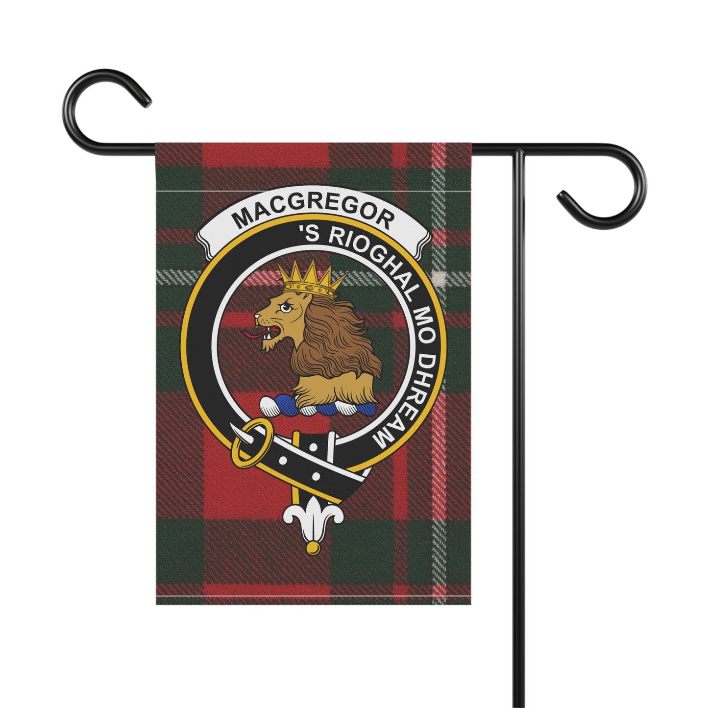 MacGregor Clan Scottish Tartan Crest Garden Flag