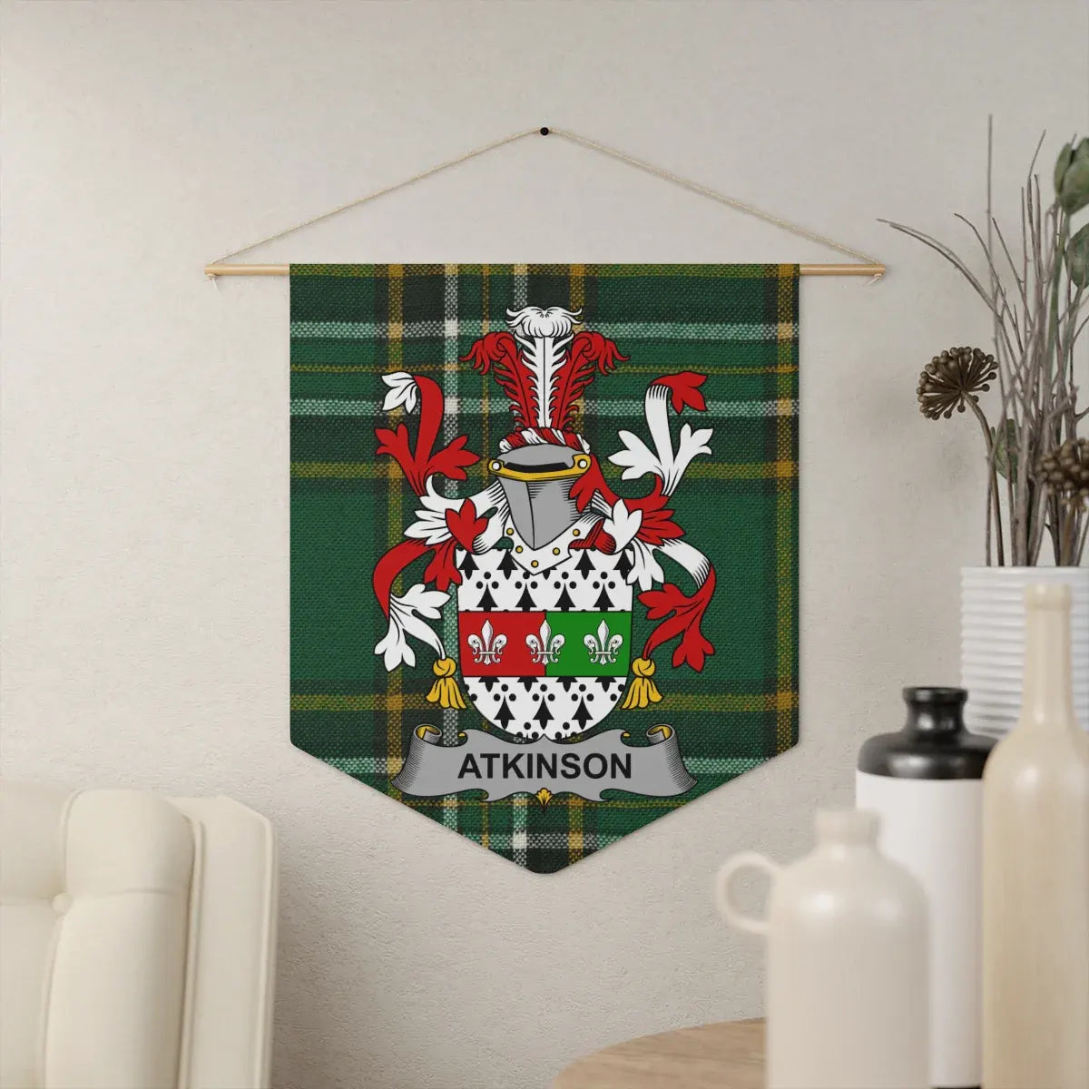 Custom Family Crest Tapestry Wall Hanging product