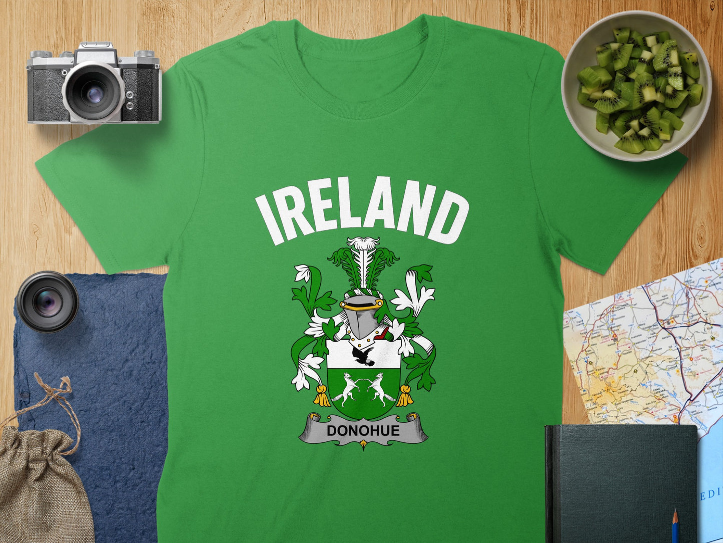 Ireland Donohue Family Crest Green Shirt