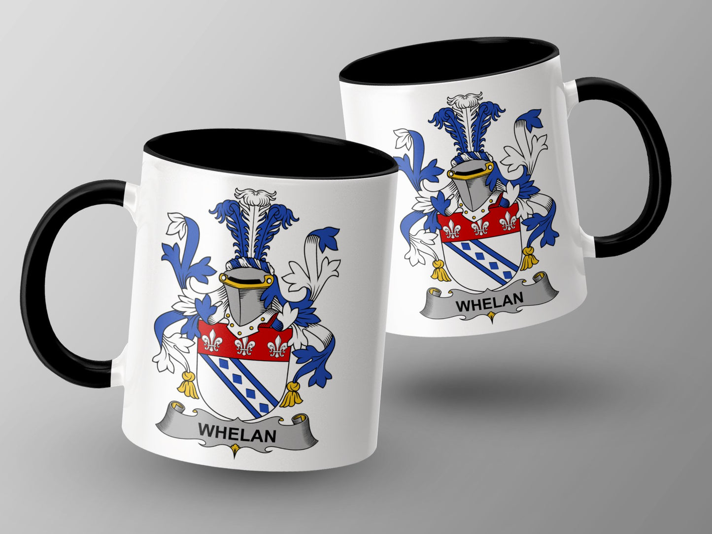 Whelan Surname Irish Coat of Arms Decorative Mug - Living Stone Gifts