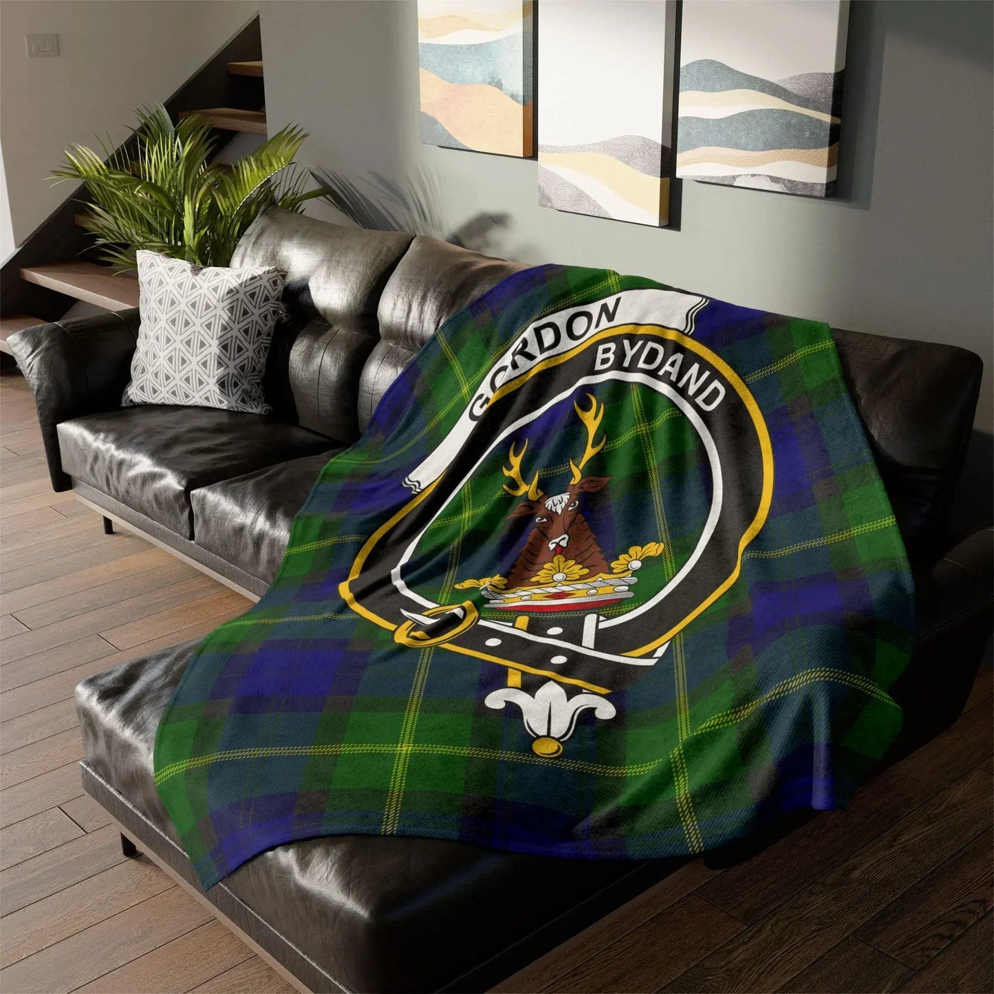 Choose Any Scottish Clan Crest Tartan Blanket