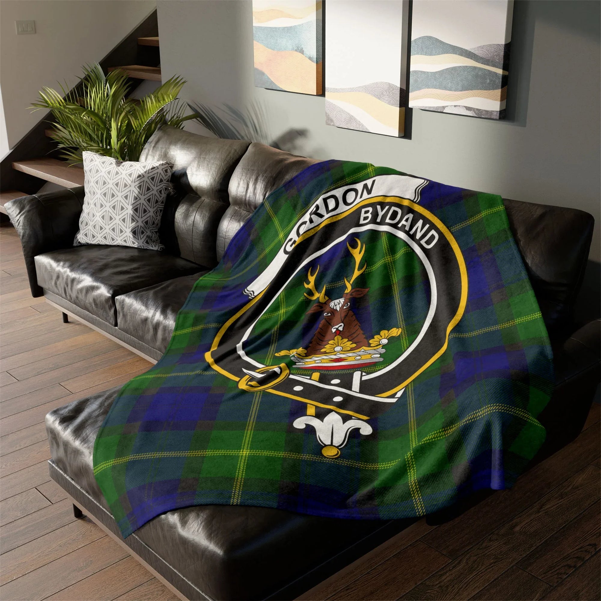 Choose Any Scottish Clan Crest Tartan Blanket