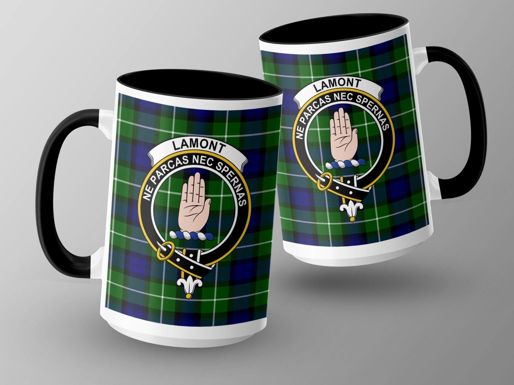 Scottish Clan Lamont Tartan Crest Plaid Design Mug - Living Stone Gifts