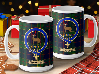 Strachan Scottish Deer Emblem Design Mug product type