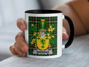 Sheridan Irish Family Crest Accent Mug