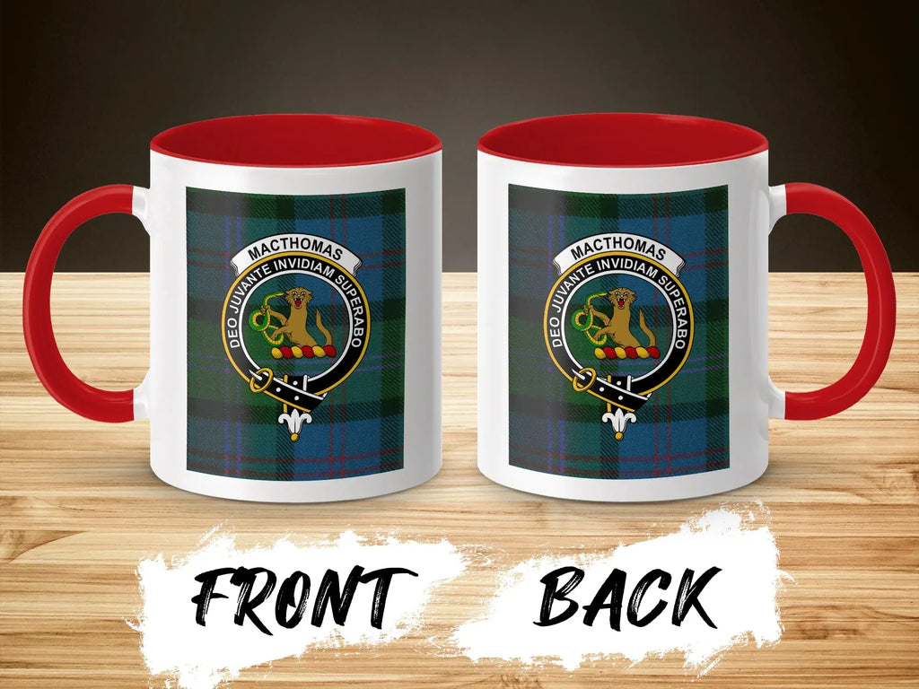 Clan MacThomas Tartan Crest Coffee Mug for Everyday Use