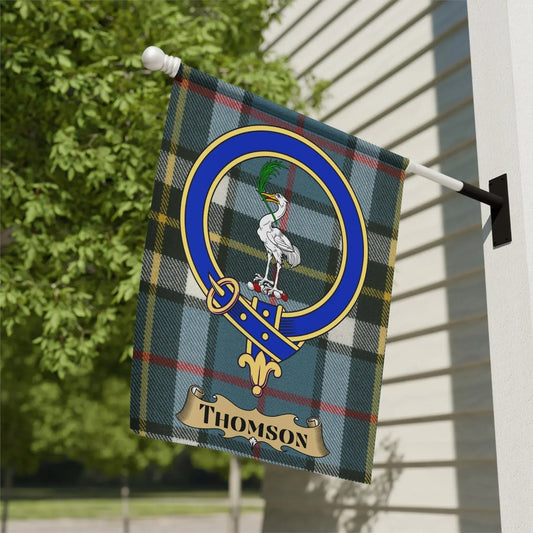 Thomson Family Crest Tartan Plaid Flag product type