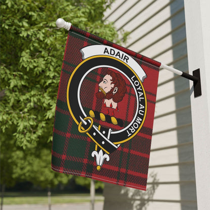 Adair Clan Scottish Tartan Garden Flag - Celtic Ancestry Gifts