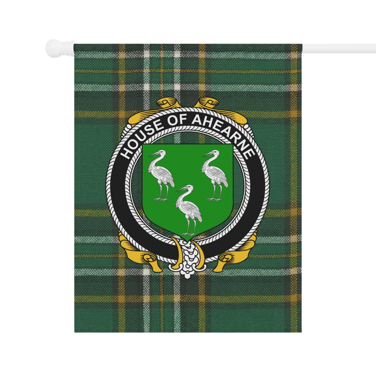House of Ahearne Tartan Pattern Decorative Flag