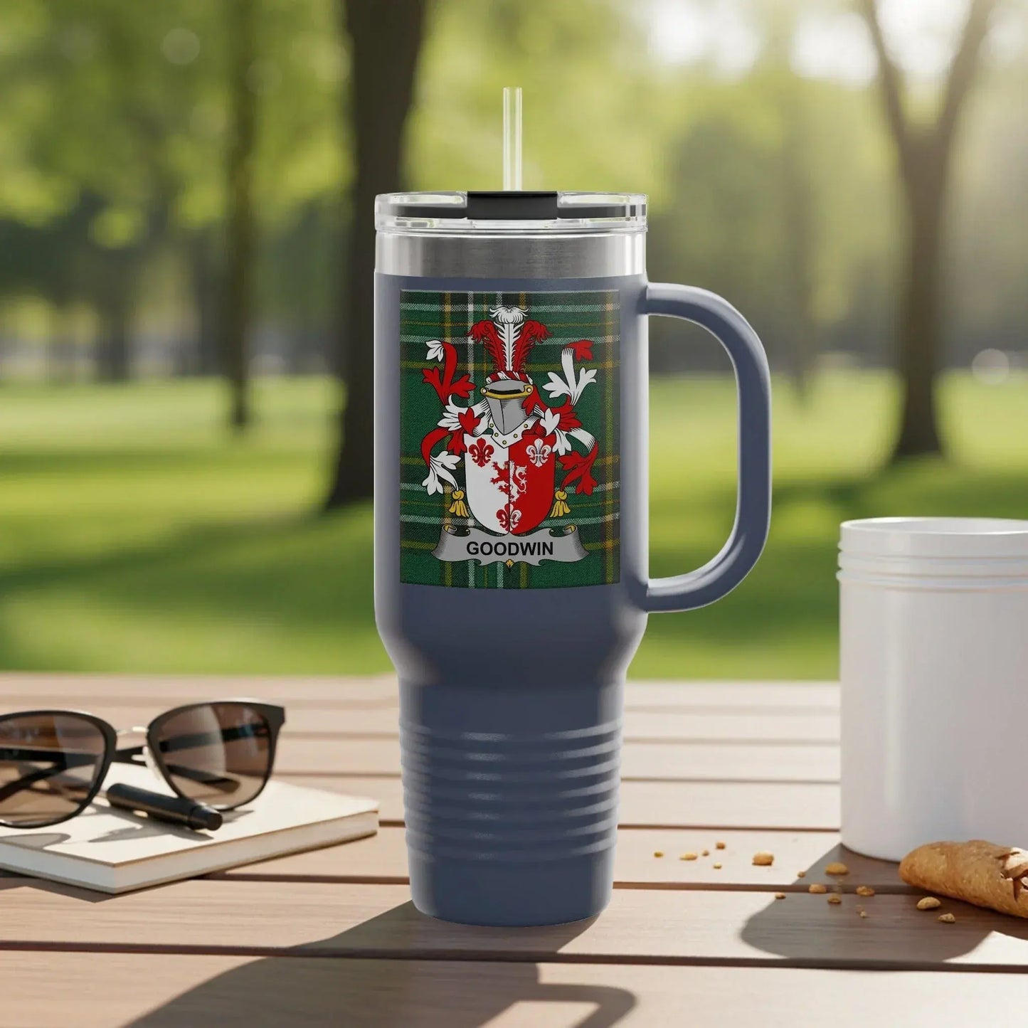 Personalized Goodwin Shield Insulated Travel Mug product