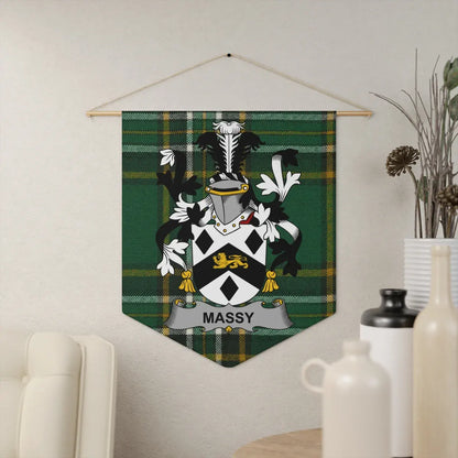 Custom Massy Family Crest Tartan Wall Hanging product