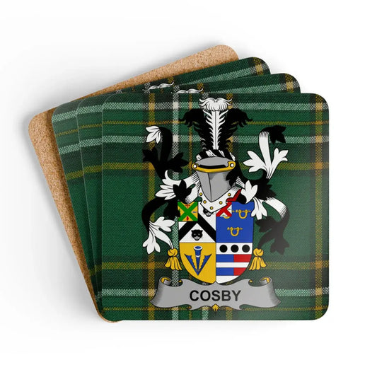 Cosby Plaid Coat of Arms Family Crest Coaster product