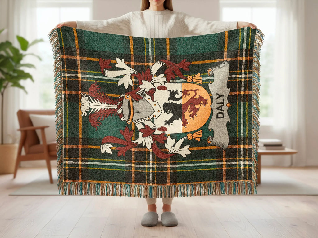 Daly Family Crest Green Tartan Plaid Pattern product type
