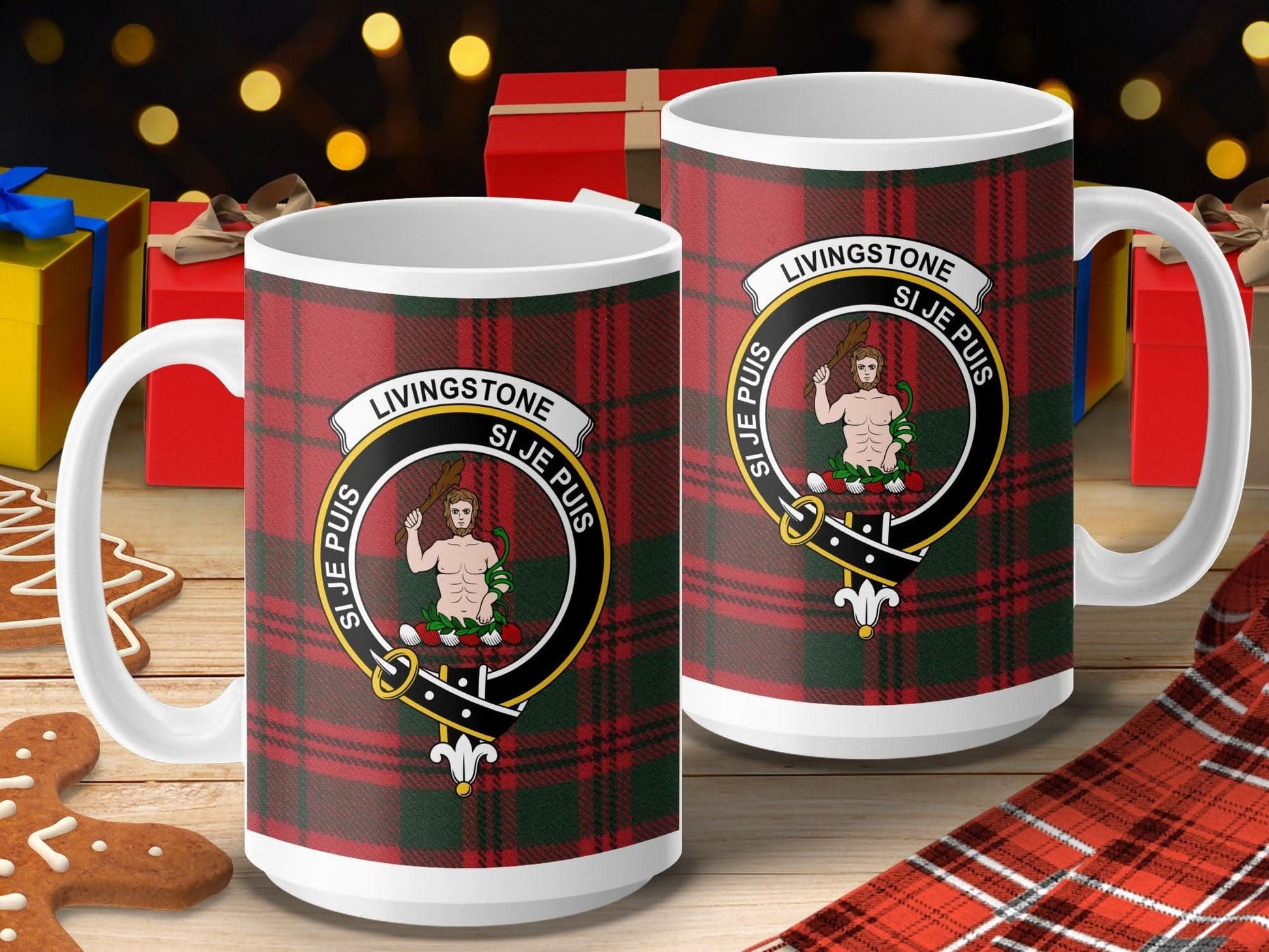 Tartain Livingstone Crest Ceramic Mug product