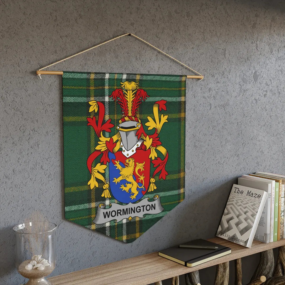 Wormington Family Crest Wall Hanging home decor product
