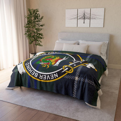 Douglas Clan Tartan Blanket – Scottish Crest Throw - Celtic Ancestry Gifts