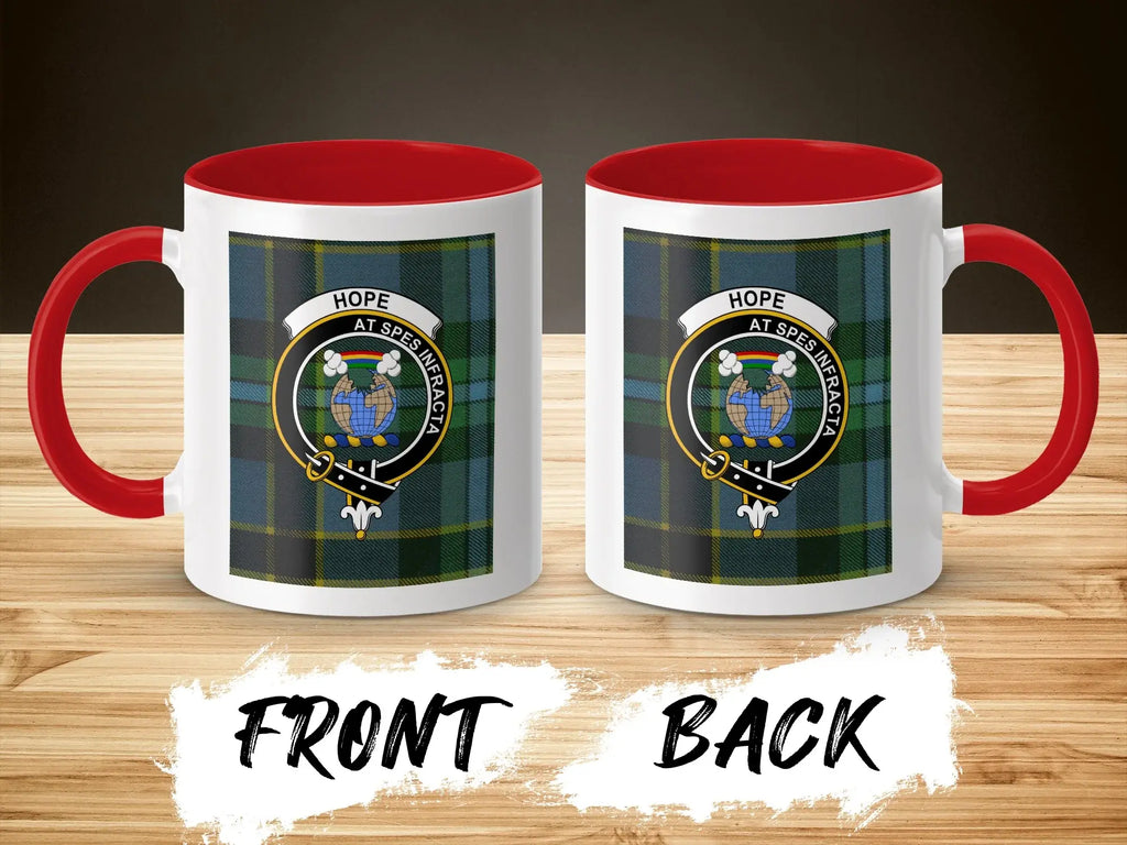 Hope At Spes Infra Tartan Clan Crest Mug