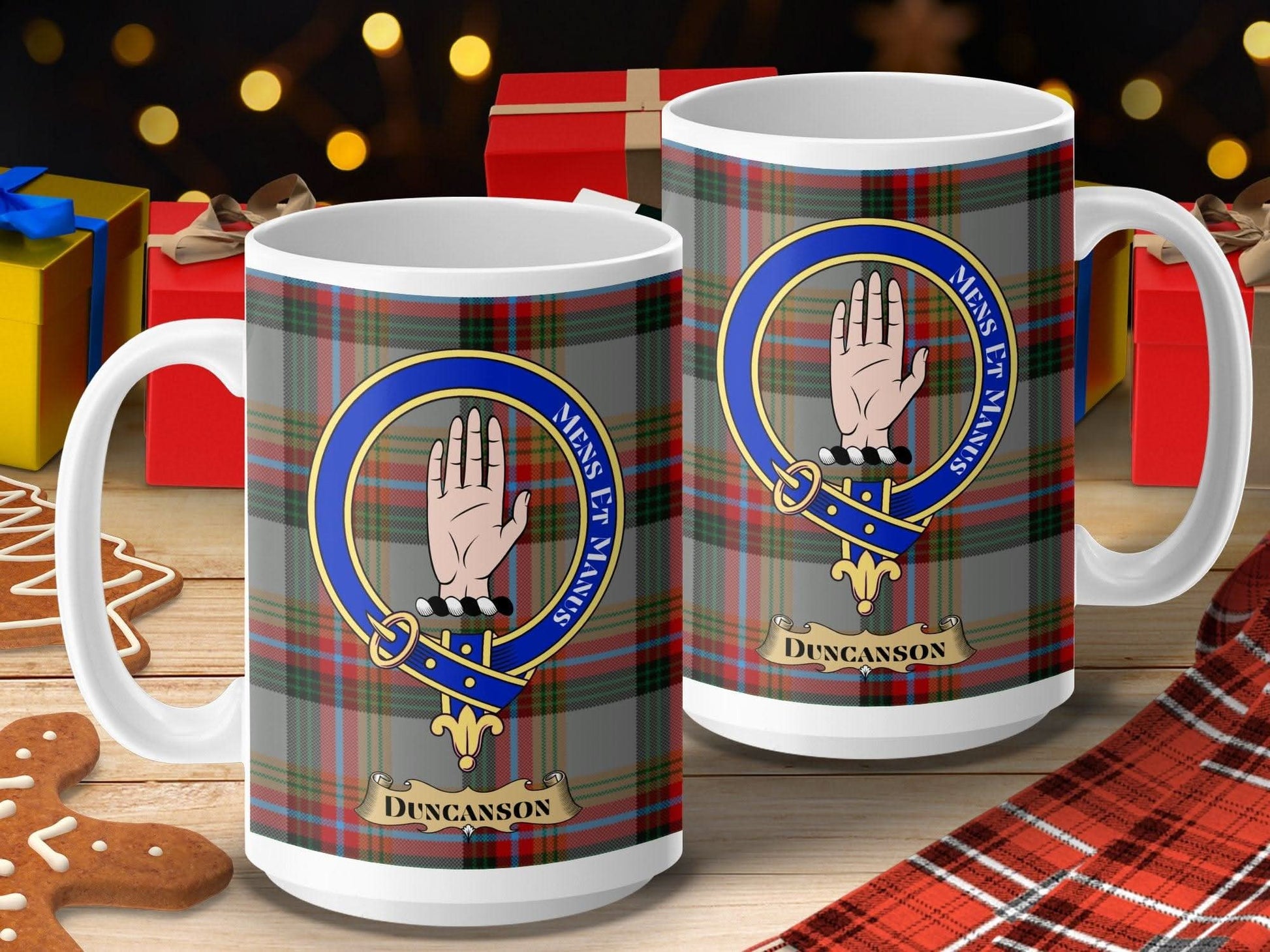 Scottish Clan Duncanson Tartan Crest Mug product type