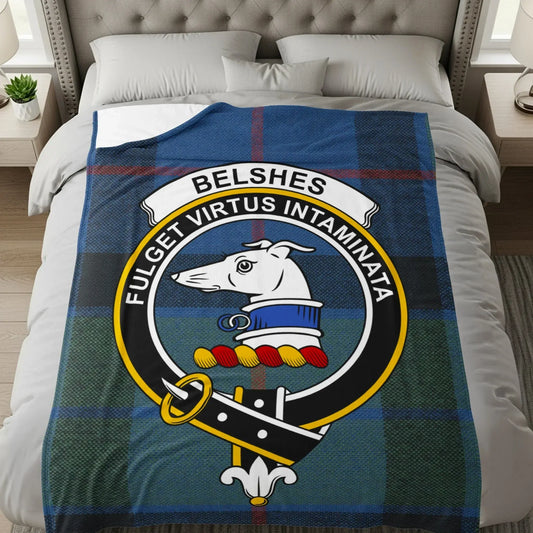 Belshes Fulget Virtus Intaminata Clan Crest Blanket product