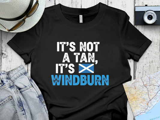 It's Not a Tan It's Windburn Funny Scottish T-shirt product type