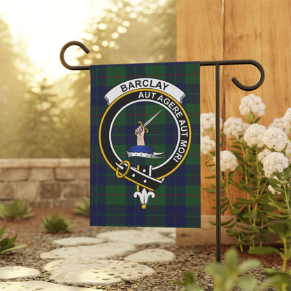 Barclay Clan Scottish Tartan Crest Garden Flag