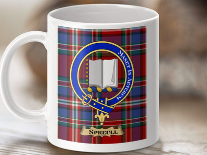 Spreull Clan Scottish Tartan Mug Coffee Tea Cup product