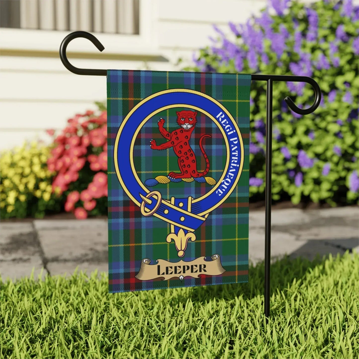 Custom Family Crest Garden Flag Outdoor Decor product type