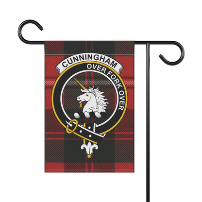 Cunningham Clan Scottish Tartan Crest Garden Flag