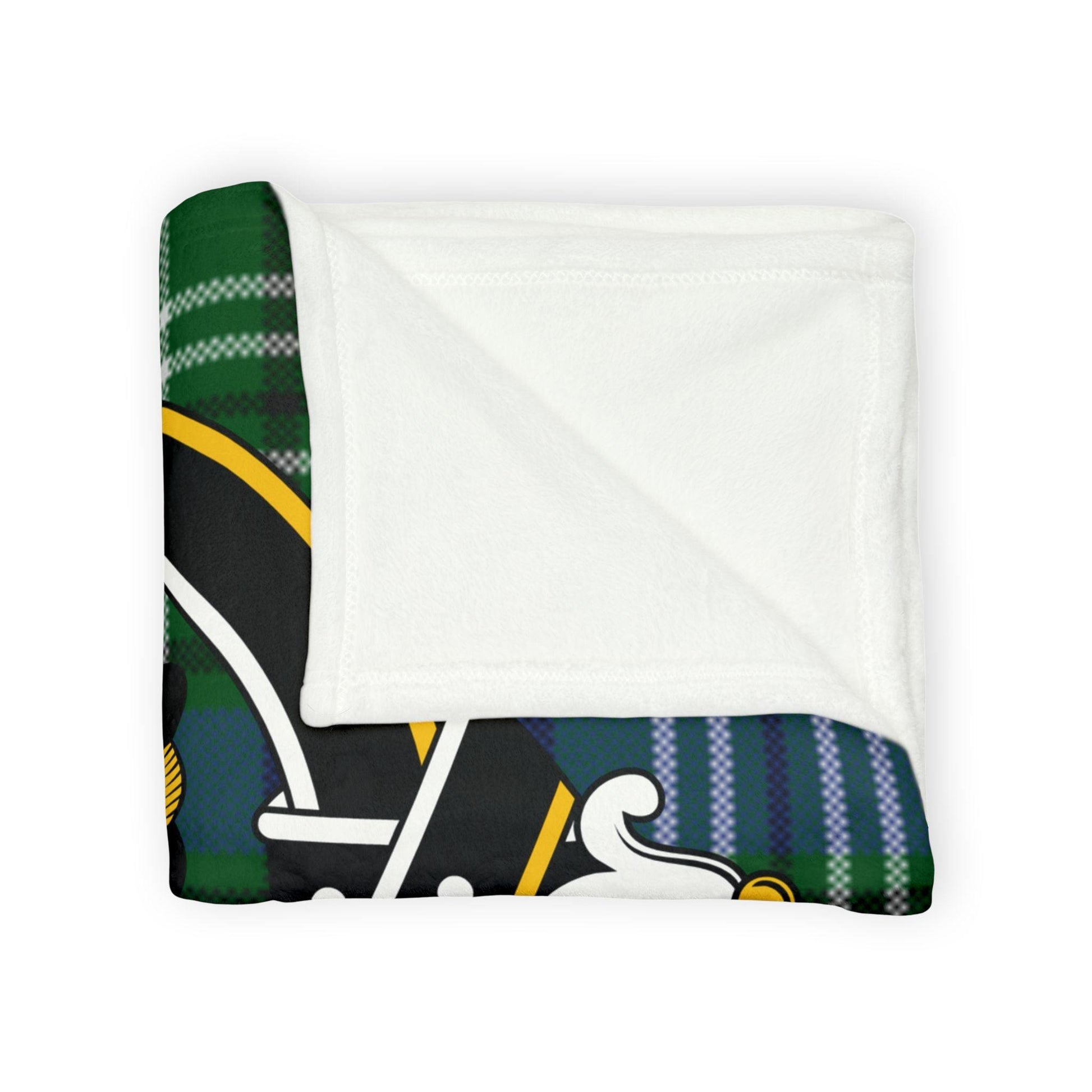 Learmonth Clan Tartan Blanket – Scottish Crest Throw, Soft & Cozy - Celtic Ancestry Gifts