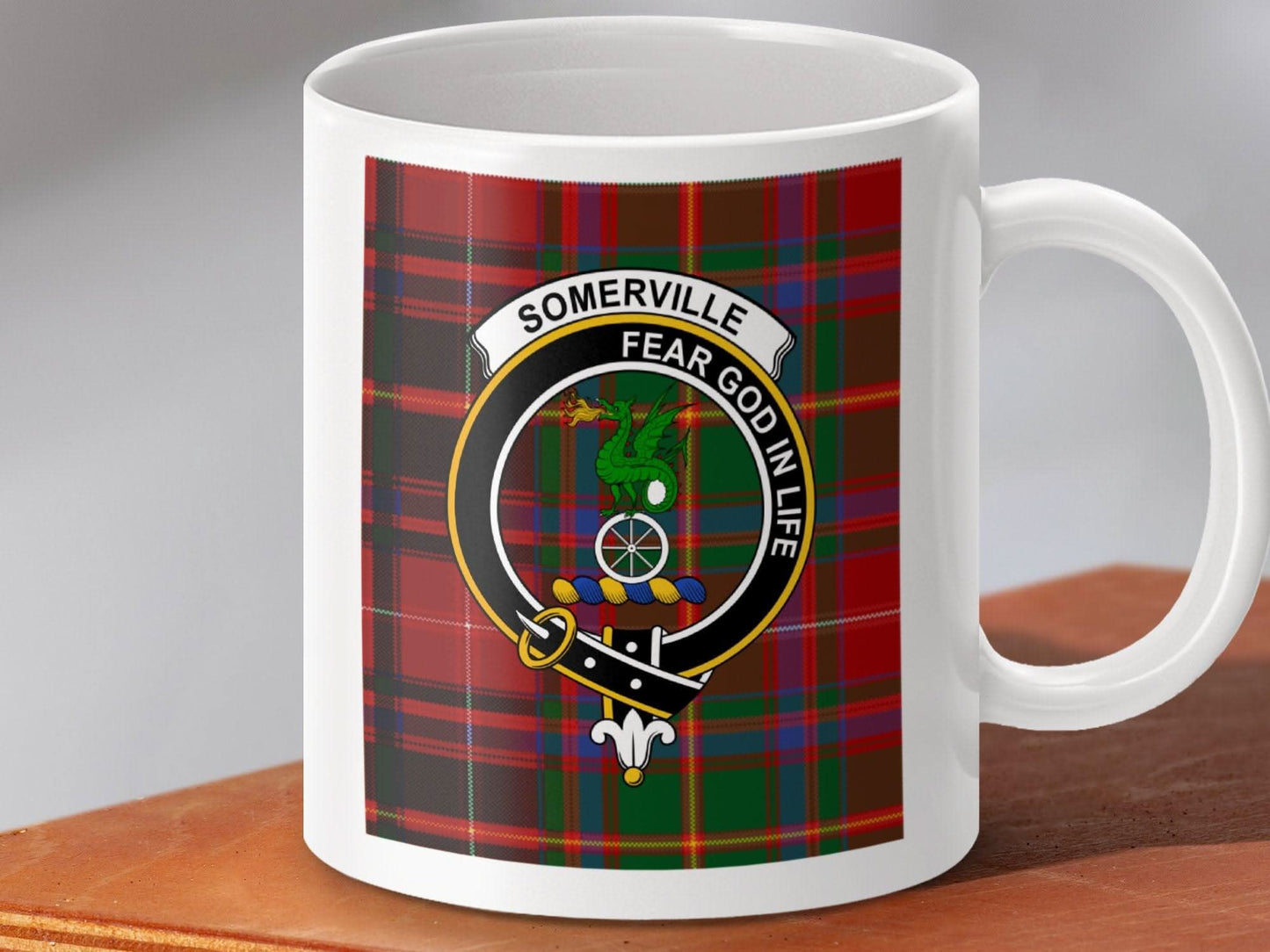 Somerville Fear God In Life Plaid Mug product type