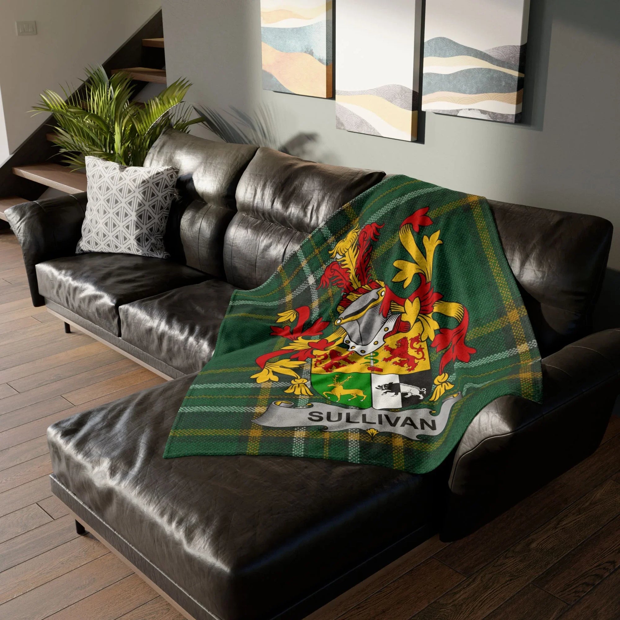 Choose Any Irish Coat of Arms Surname Blanket