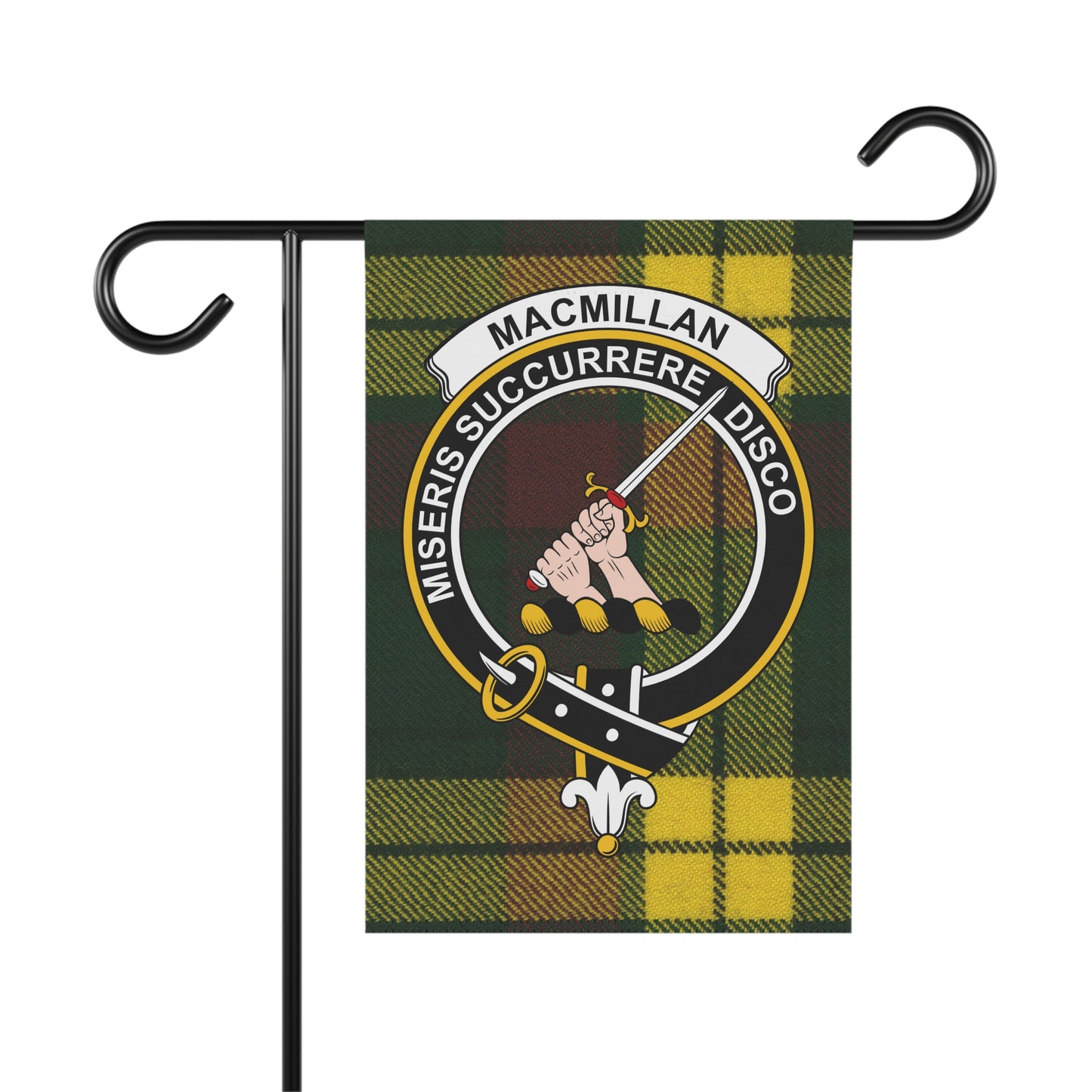 MacMillan Clan Scottish Tartan Crest Garden Flag