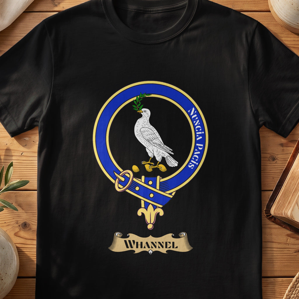 Whannel Scottish clan crest T-shirt in Black
