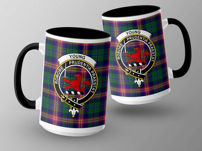 Young Scottish Clan Crest Tartan Design Mug - Living Stone Gifts