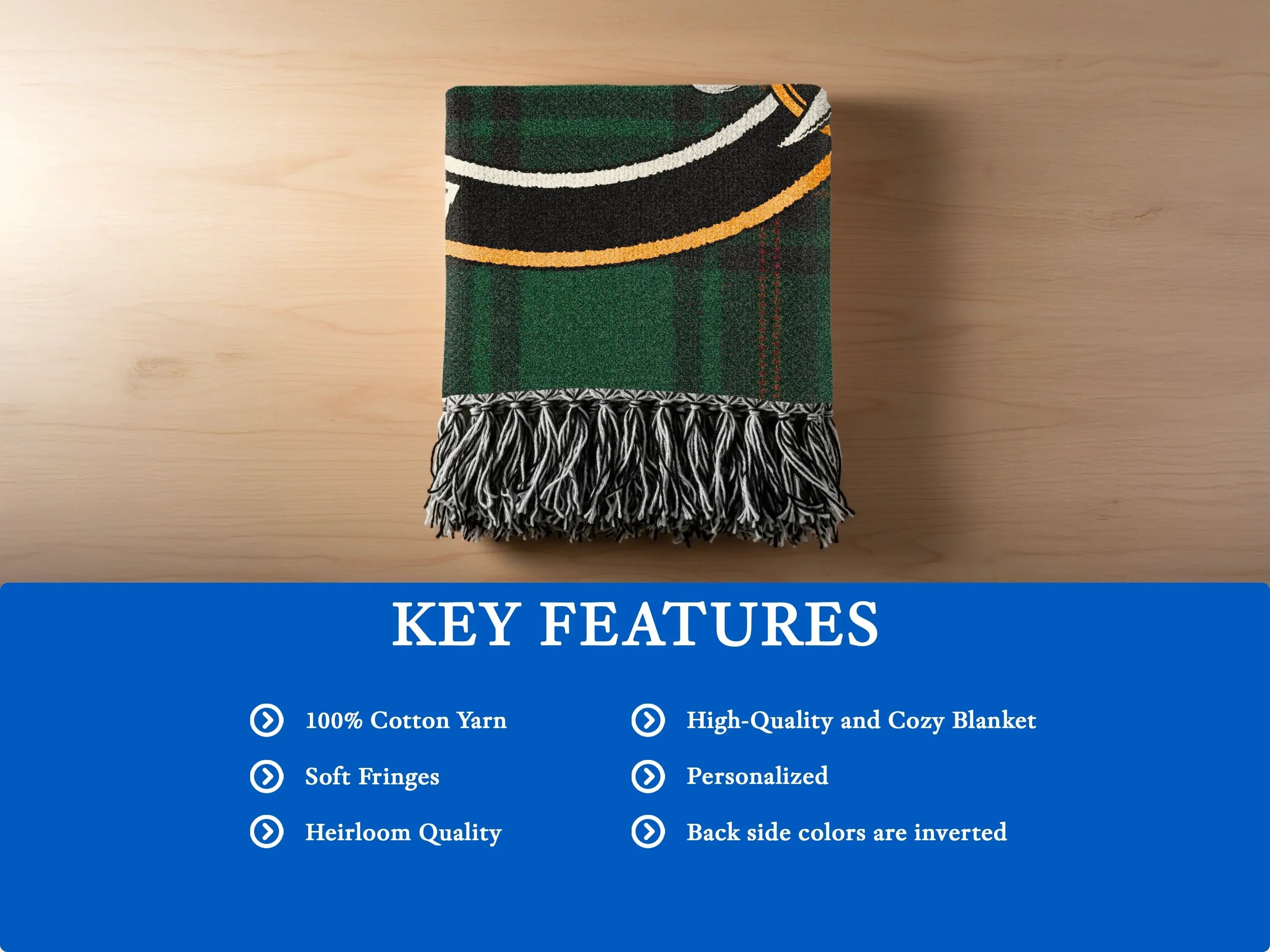 High-Quality and Cozy Blanket with Soft Fringes