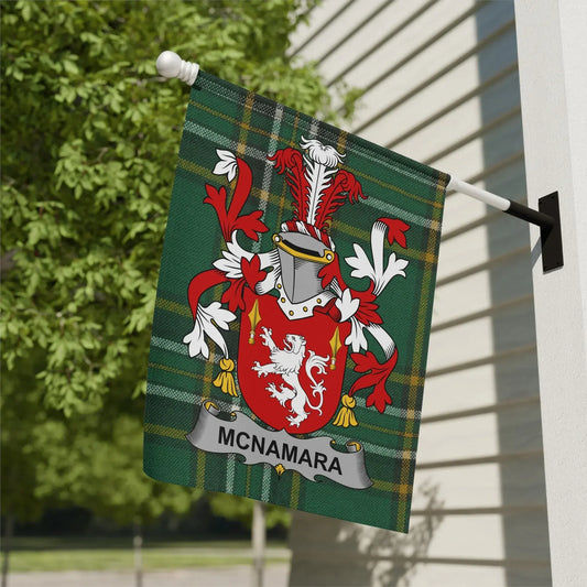 McNamara Family Coat of Arms Decorative Flag product