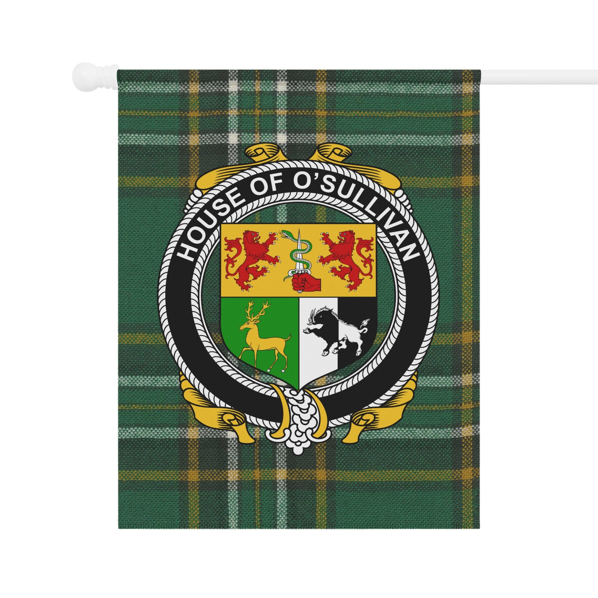 House of O'Sullivan Green Plaid Wall Banner Product